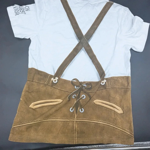 Disney Epcot Germany Lederhosen Shirt S - Picture 2 of 3